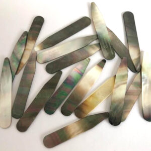 black mother of pearl collar stays