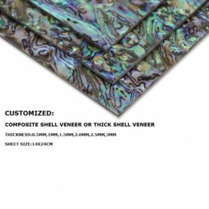 customized composite shell veneer or thick shell veneer