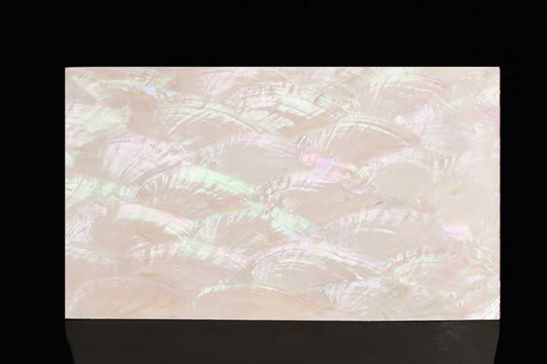 white adhensive backing of flexibile shell laminate