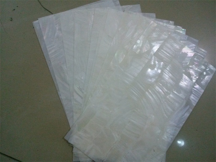 white freshwater shell veneer
